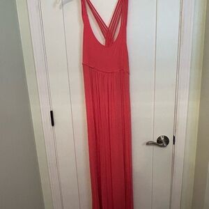 Elegant Pink Maxi Dress